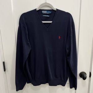 Mens Polo v neck sweater size Large